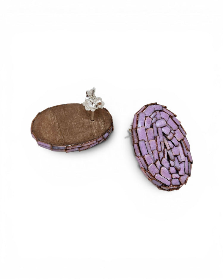 Enamelled earrings (No.2)