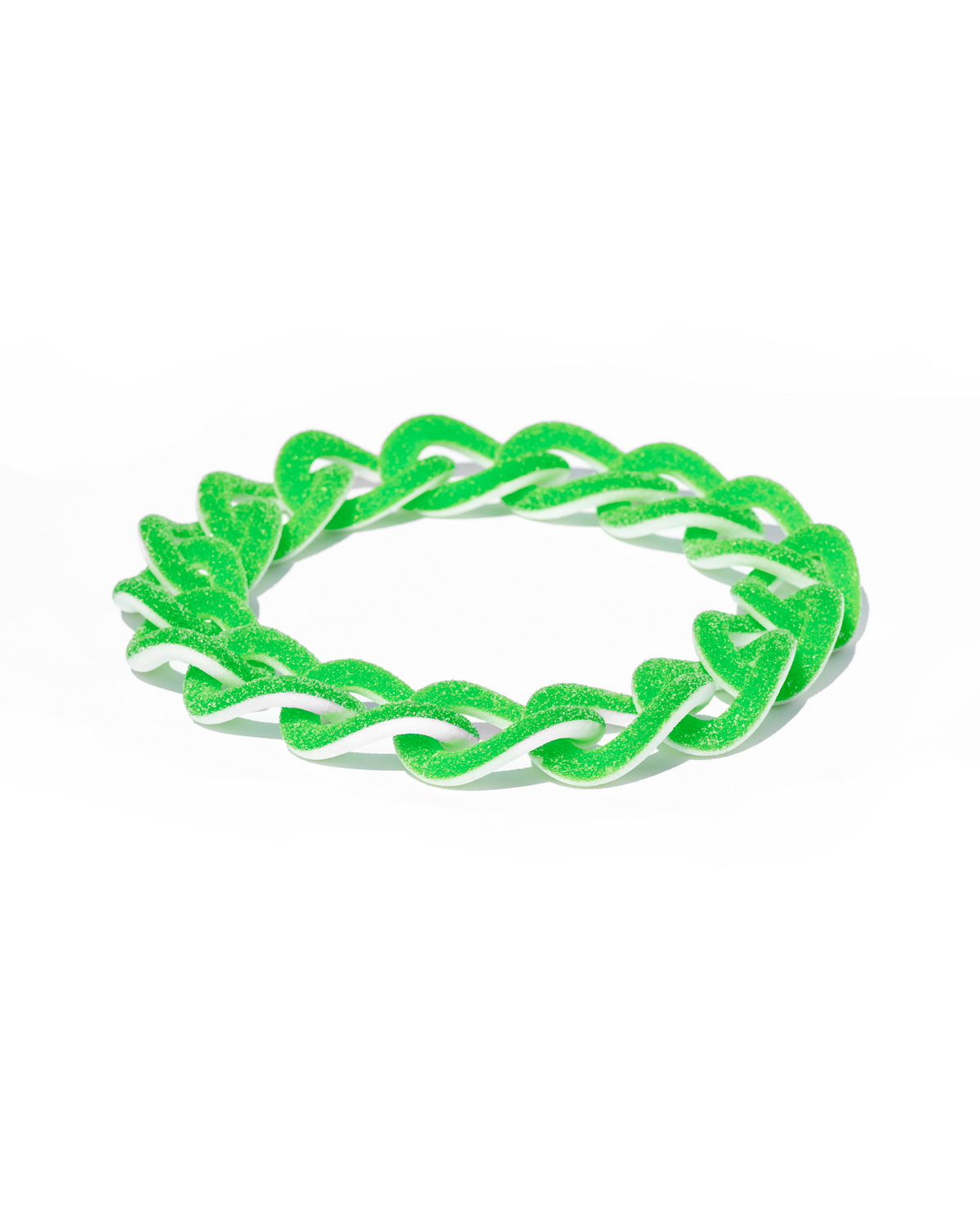 Sugar free apple 1 — necklace by Benedict Haener — Glass, resin, diamonds — Thereza Pedrosa Gallery