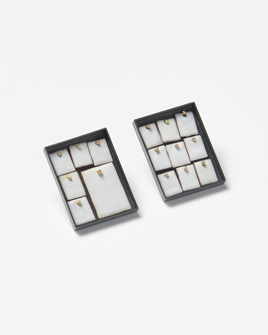 White door earrings #1