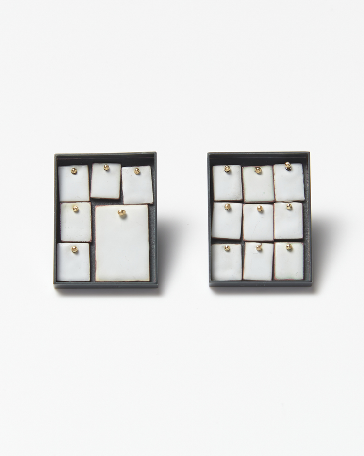 White door earrings #1