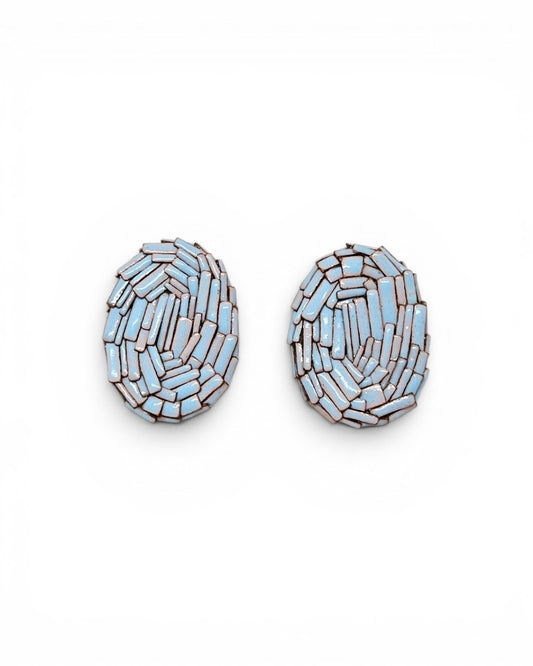 Enamelled earrings (No.3)